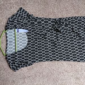 Motherhood maternity Nursing black geometric Blouse S